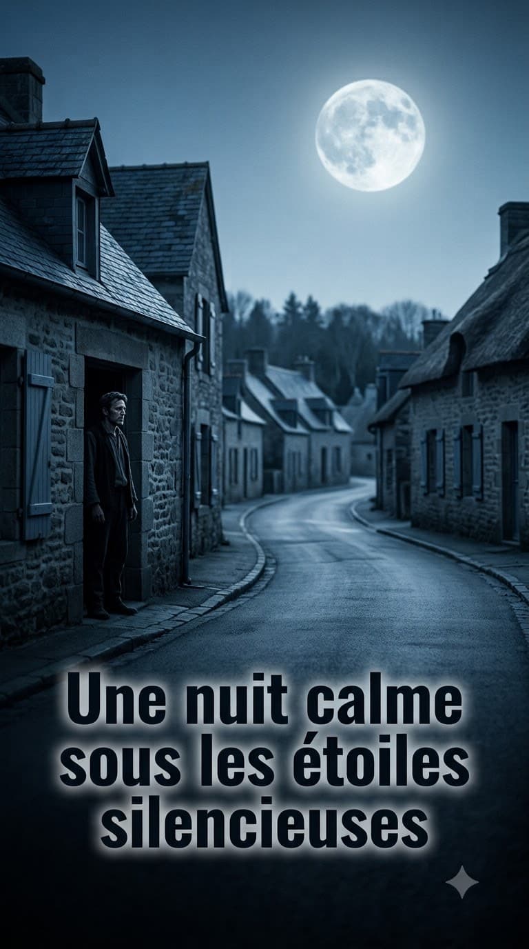 Une nuit calme sous les étoiles silencieuses