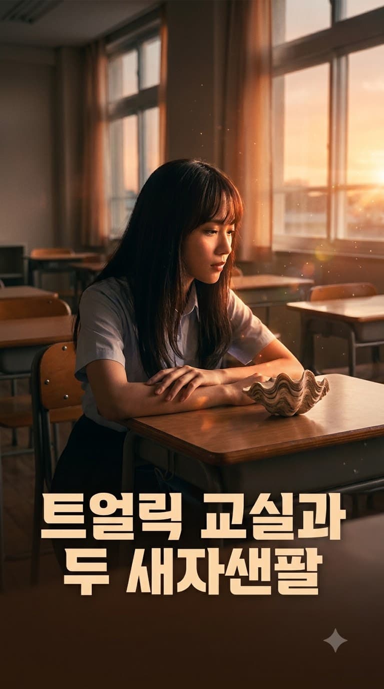 황혼의 교실과 두 개의 조개 껍질
