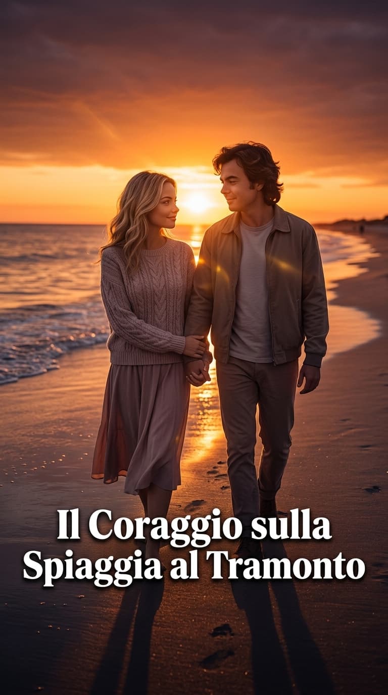 Il Coraggio sulla Spiaggia al Tramonto