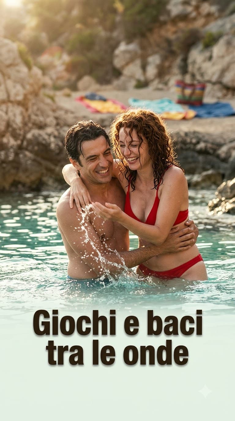 Giochi e baci tra le onde