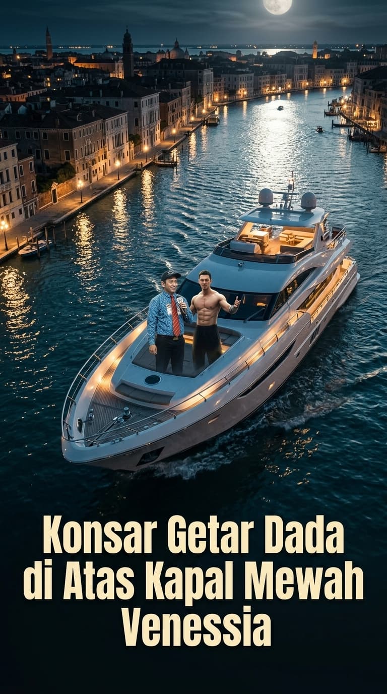 Konsar Getar Dada di Atas Kapal Mewah Venessia