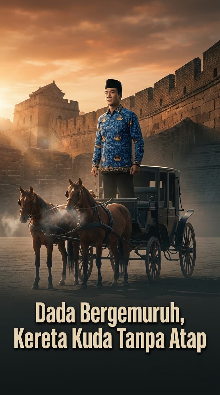 Dada Bergemuruh, Kereta Kuda Tanpa Atap