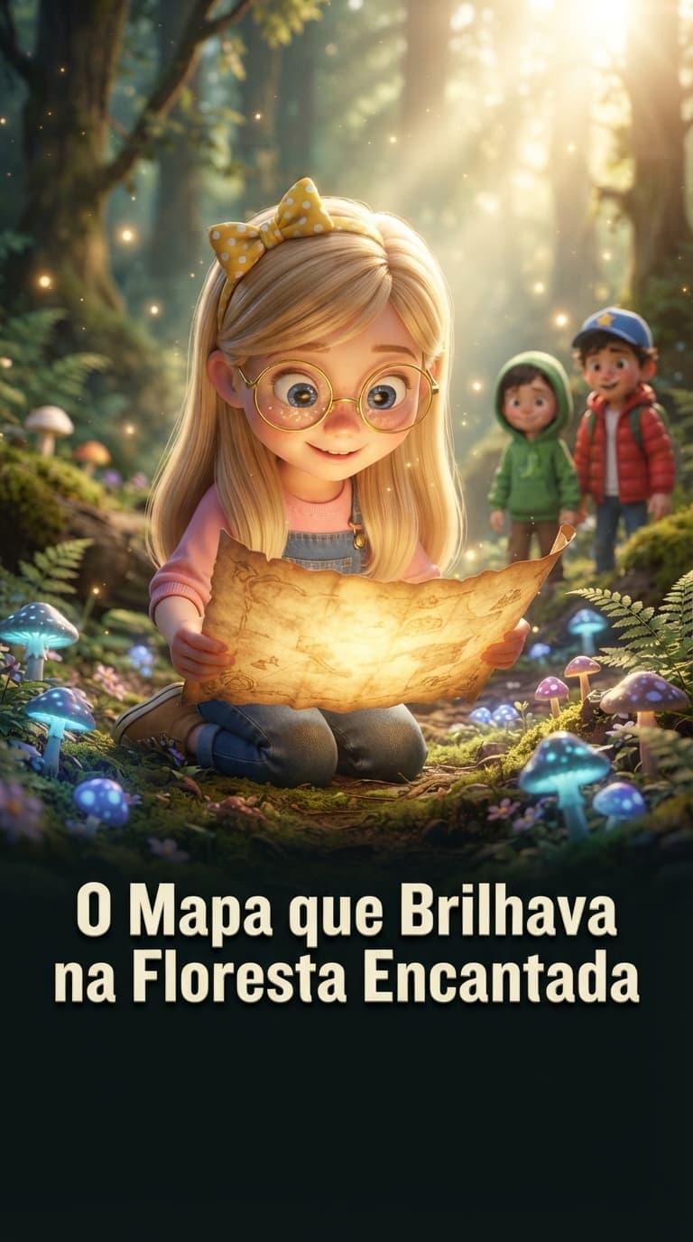 O Mapa que Brilhava na Floresta Encantada