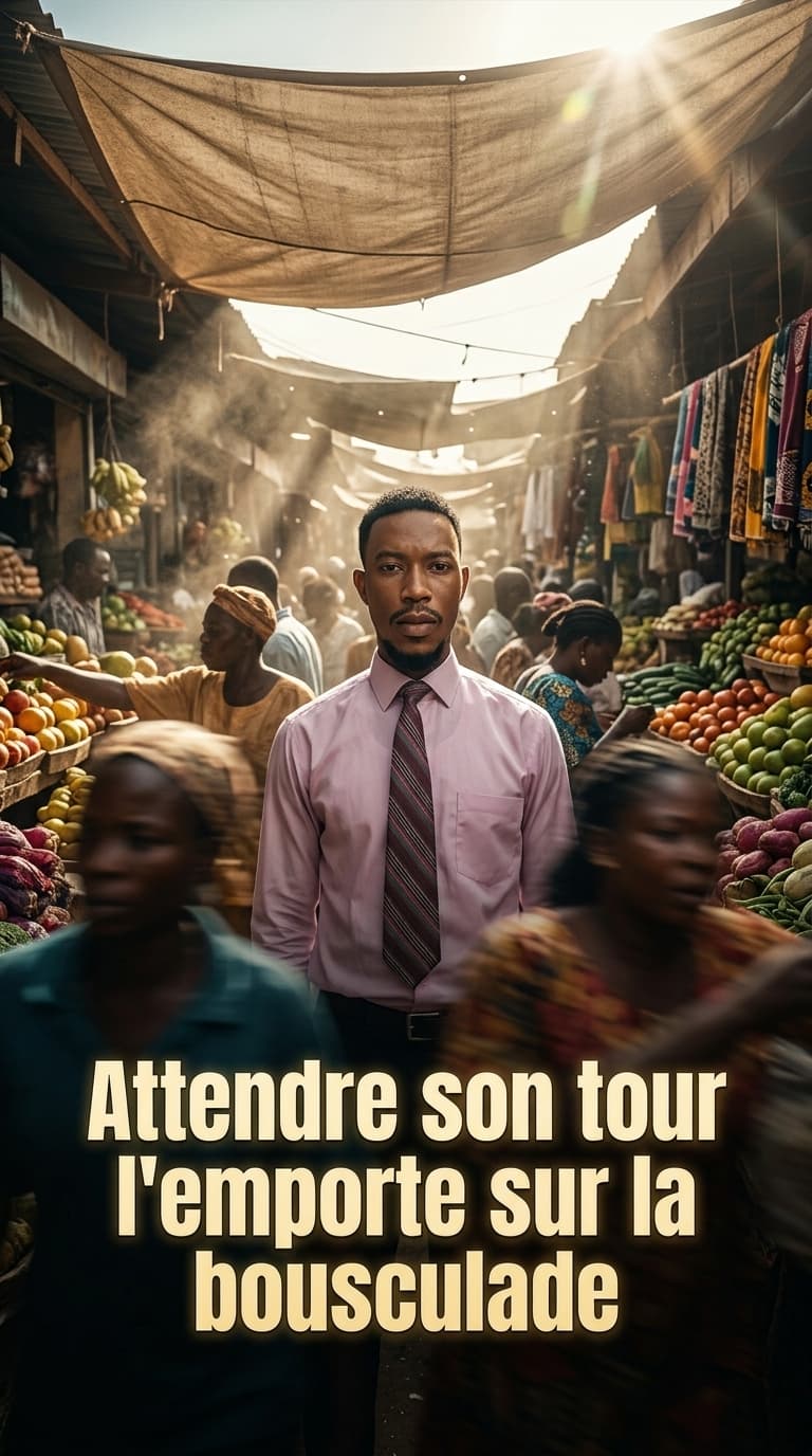 Attendre son tour l'emporte sur la bousculade