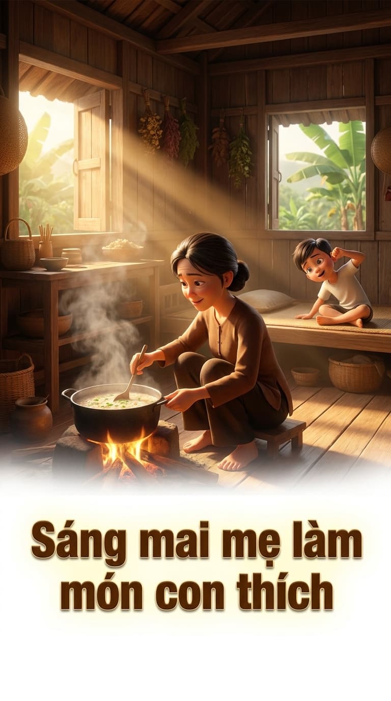 Sáng mai mẹ làm món con thích