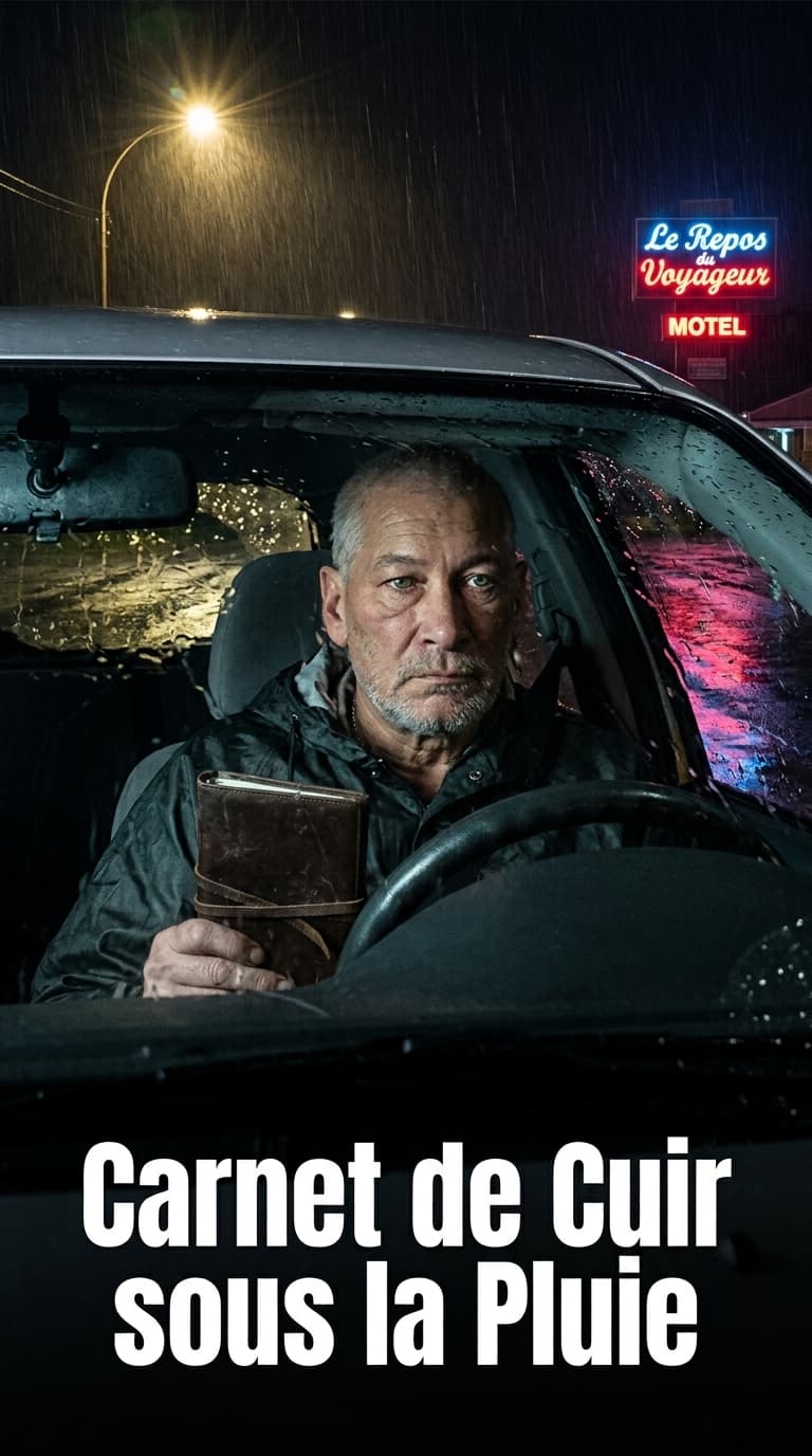 Carnet de Cuir sous la Pluie