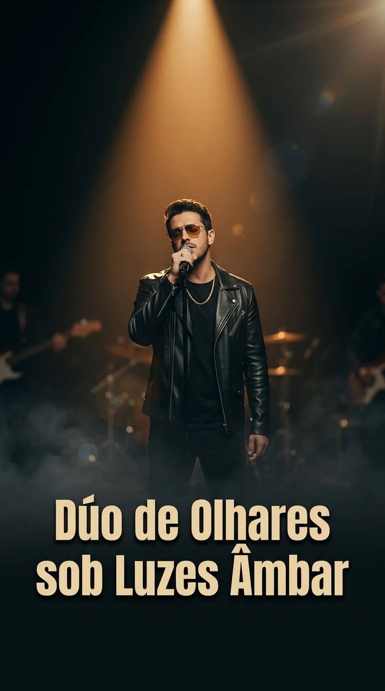 Dúo de Olhares sob Luzes Âmbar