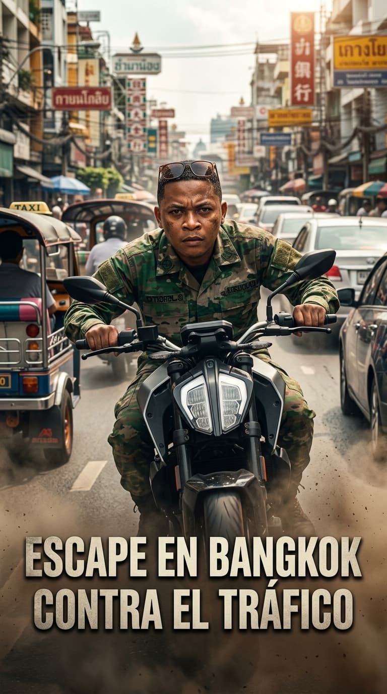 Escape en Bangkok contra el tráfico