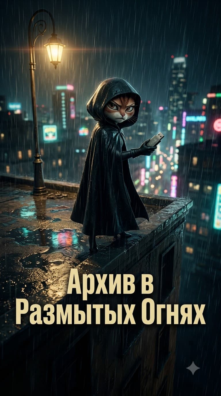 Архив в размытых огнях