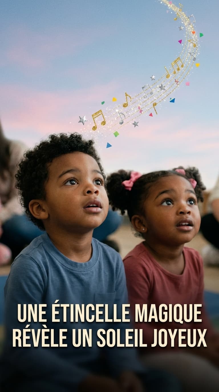 Une Étincelle Magique Révèle un Soleil Joyeux