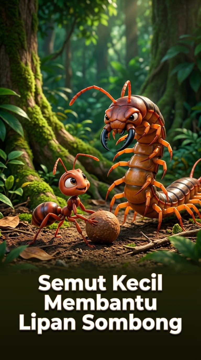 Semut Kecil Membantu Lipan Sombong
