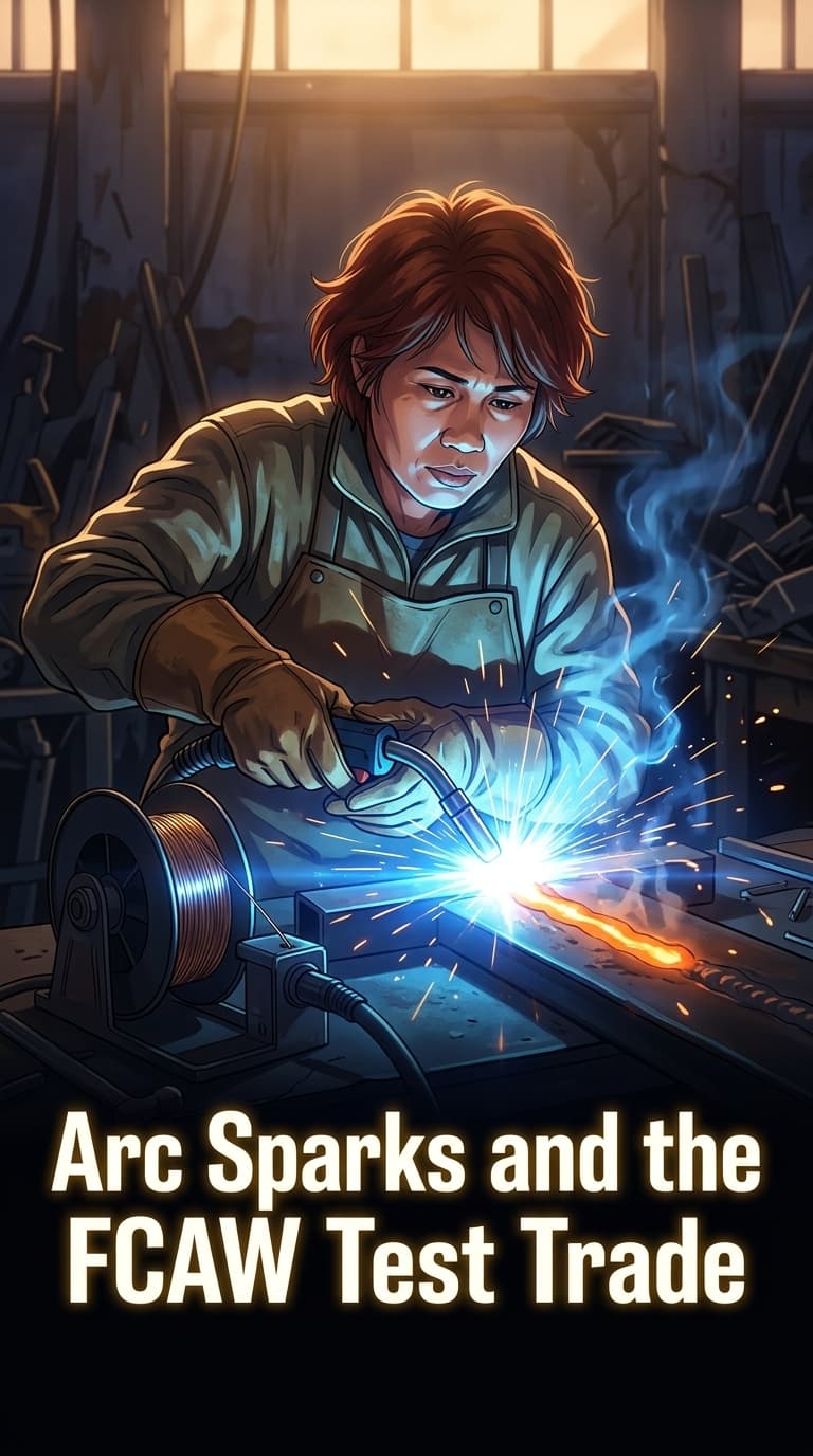 Arc Sparks and the FCAW Test Trade
