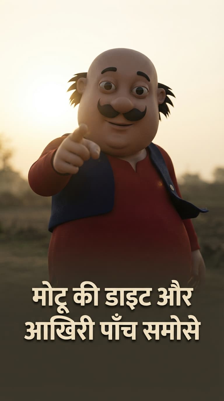 मोटू की डाइट और आखिरी पाँच समोसे