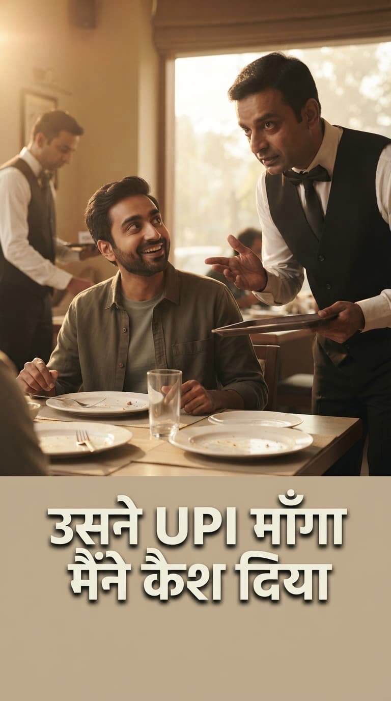 उसने UPI माँगा मैंने कैश दिया