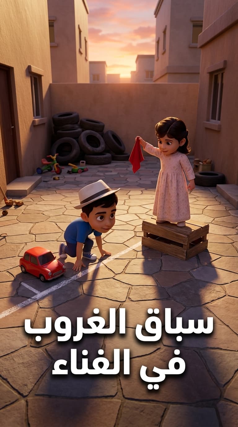سباق الغروب في الساحة الخلفية