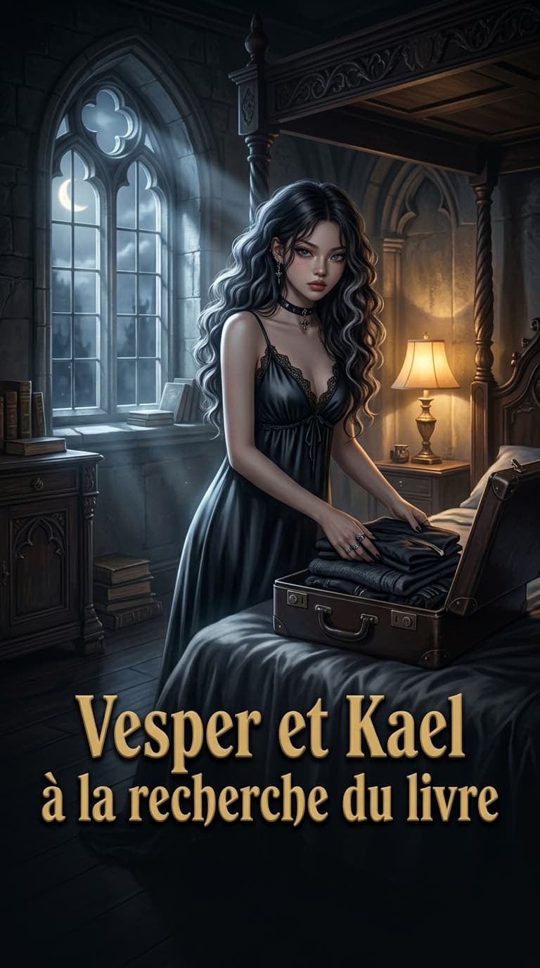 Vesper et Kael à la recherche du livre