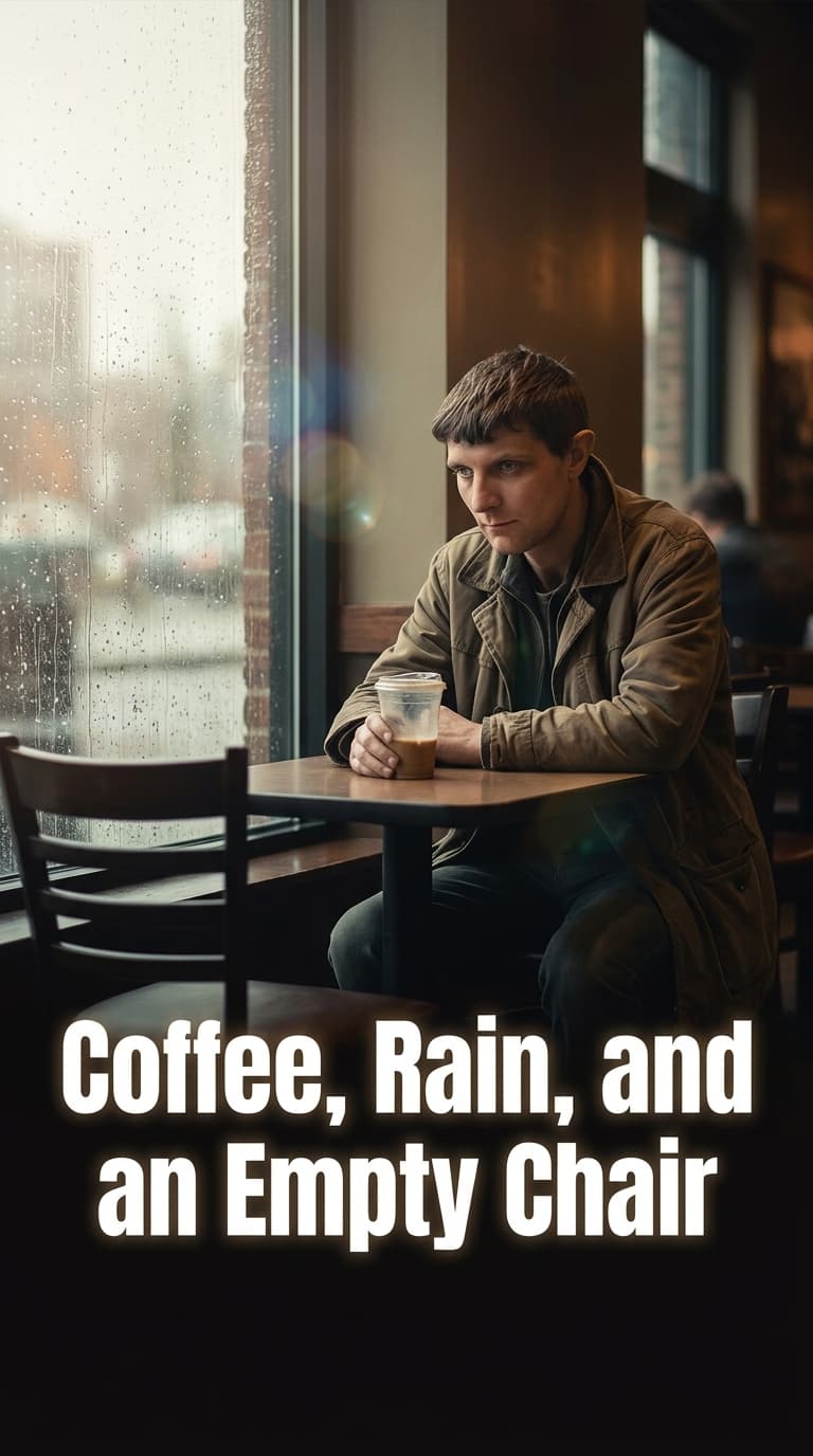 Coffee, Rain, and an Empty Chair