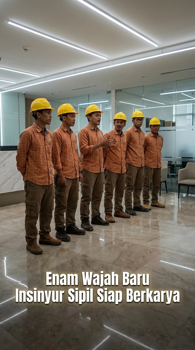 Enam Wajah Baru Insinyur Sipil Siap Berkarya