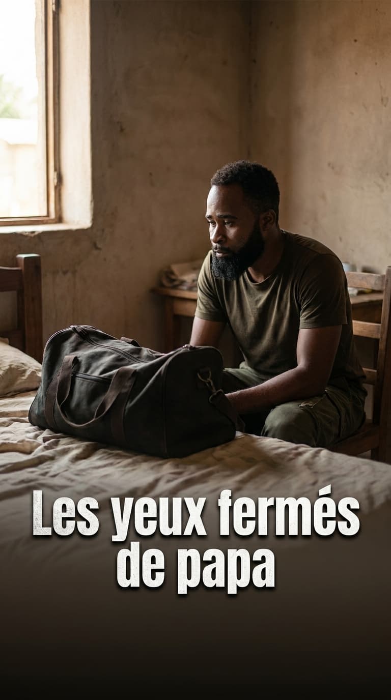Les yeux fermés de papa