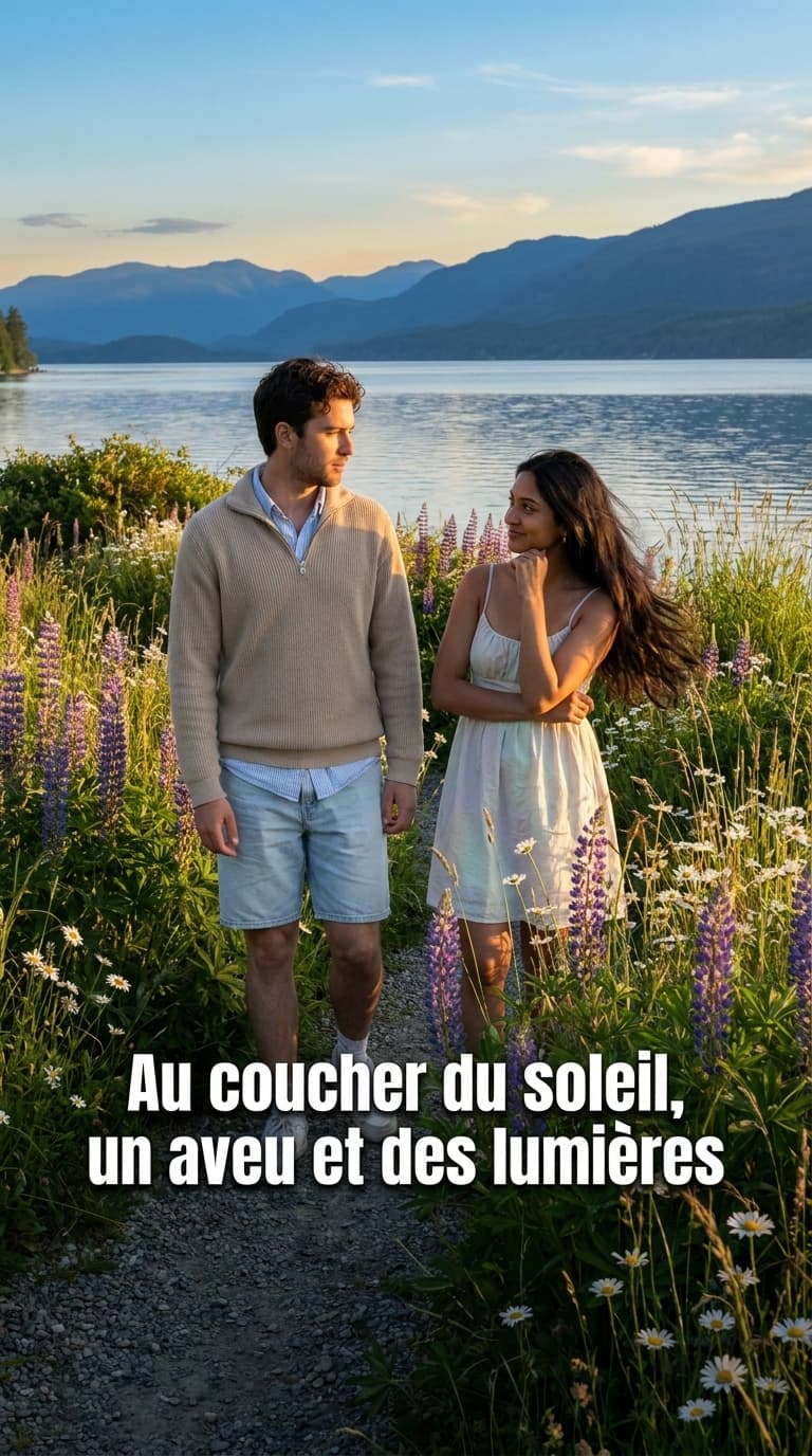Au coucher du soleil, un aveu et des lumières