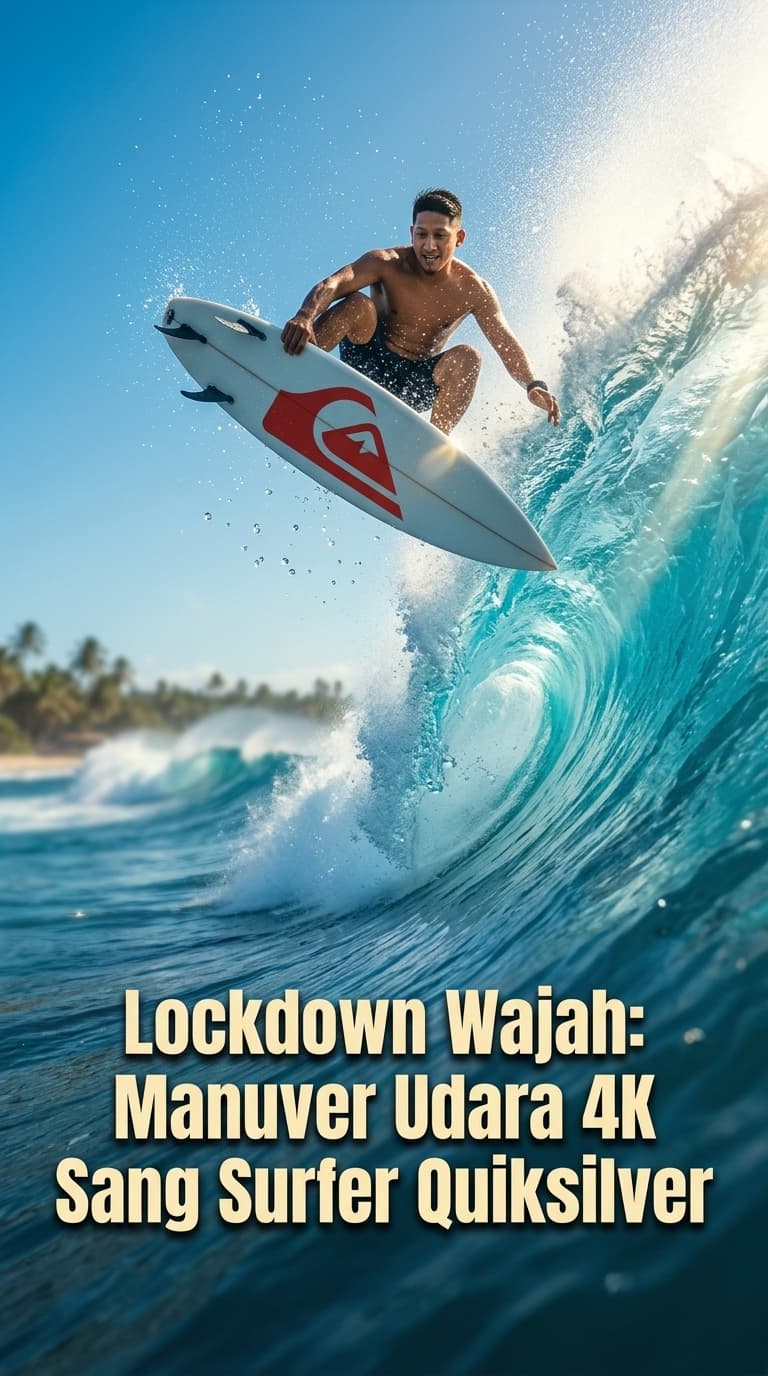 Lockdown Wajah: Manuver Udara 4K Sang Surfer Quiksilver