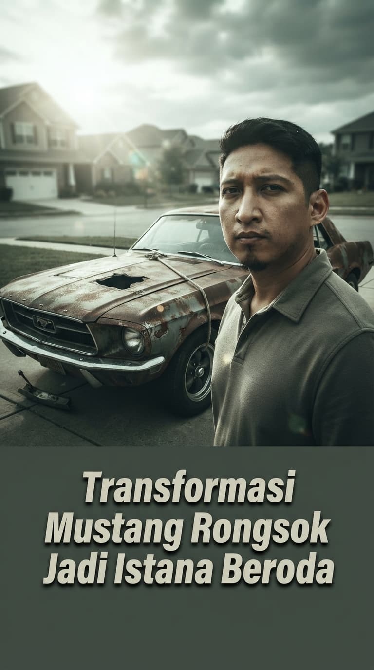Transformasi Mustang Rongsok Jadi Istana Beroda