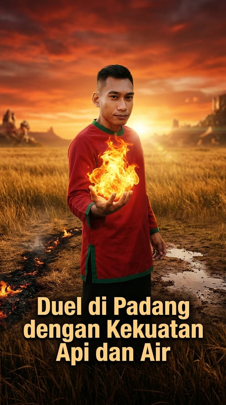 Duel di Padang dengan Kekuatan Api dan Air
