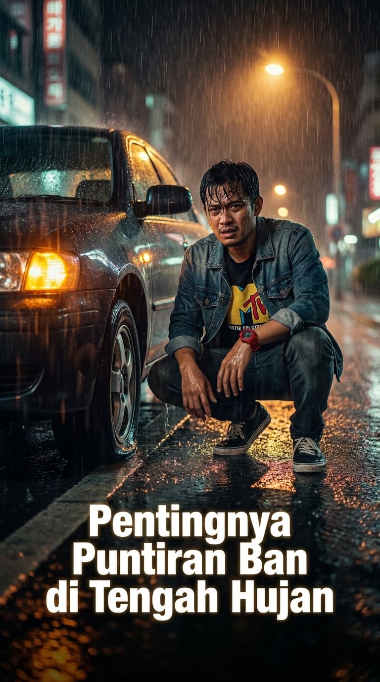 Pentingnya Puntiran Ban di Tengah Hujan
