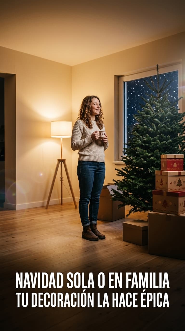 Navidad sola o en familia tu decoración la hace épica