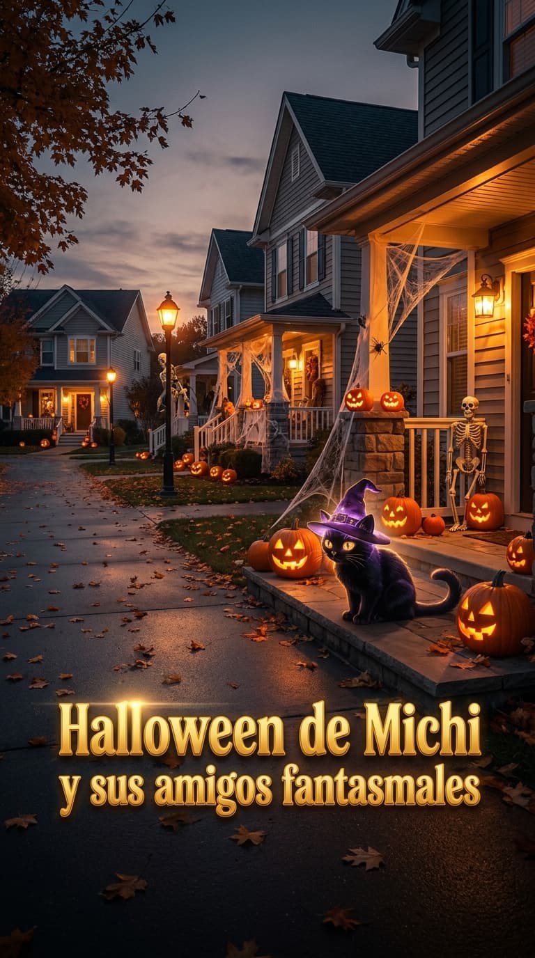 Halloween de Michi y sus amigos fantasmales