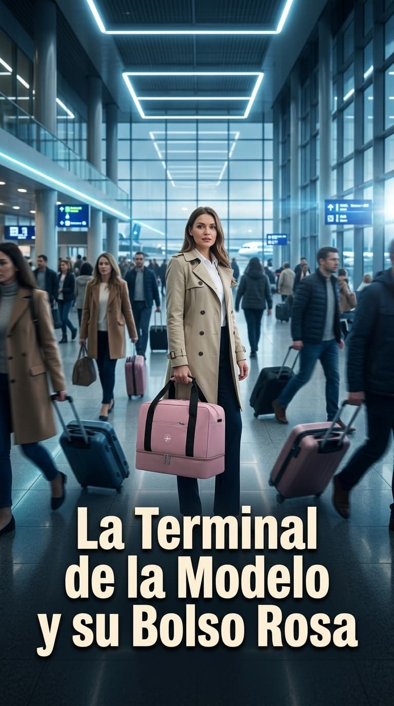 La Terminal de la Modelo y su Bolso Rosa