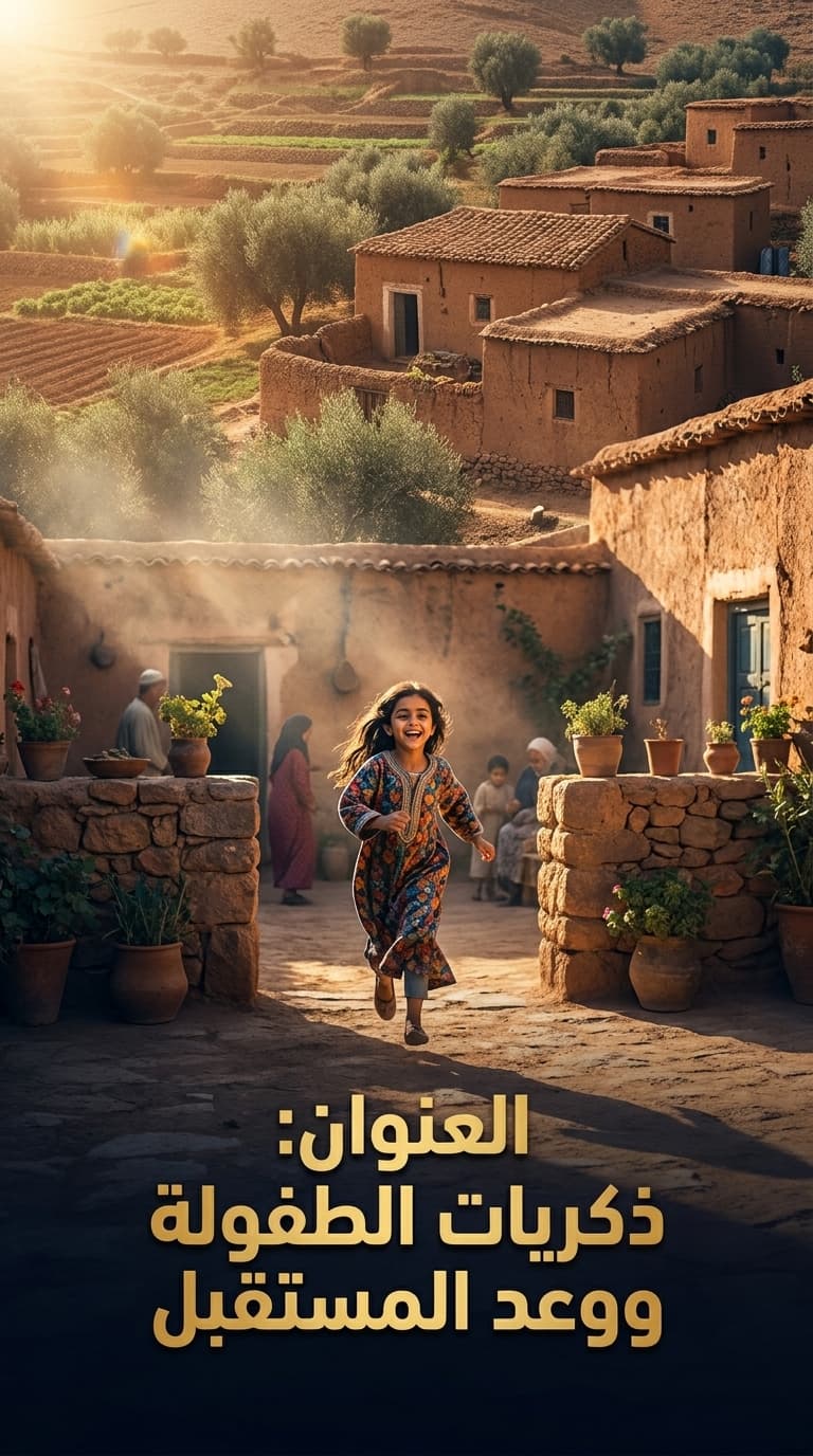 العنوان: ذكريات الطفولة ووعد المستقبل
