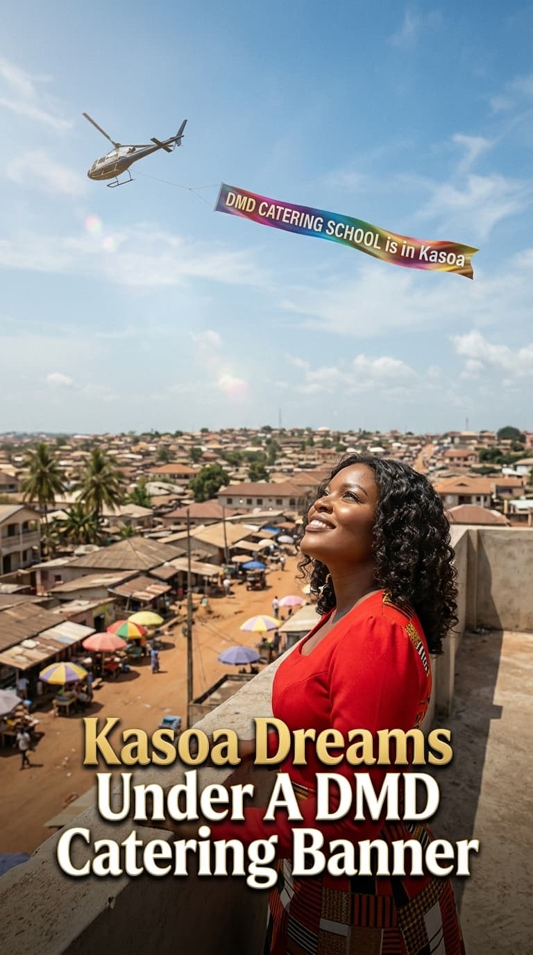 Kasoa Dreams Under A DMD Catering Banner
