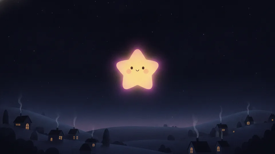 The little star and the dark